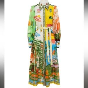 Alemais Colorful Long Sleeve Maxi Dress